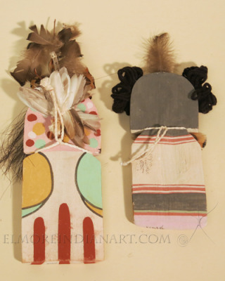 Two Contemporary Hopi Flat Dolls