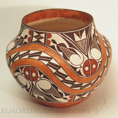 Acoma Polychrome Jar by Juana Leno 