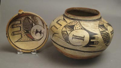Two Polacca Pieces by Nampeyo, c.1888