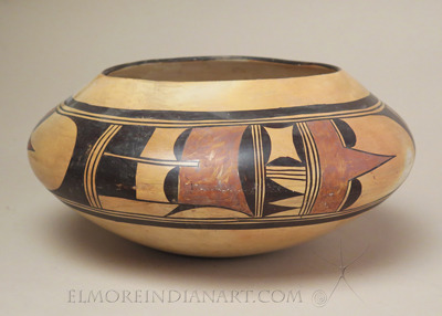 Large Hopi Polychrome Bowl by Nampeyo, c.1920