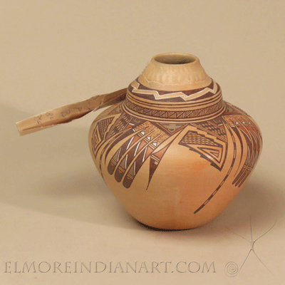 Hopi-Navajo Polychrome Gourd by Nathan Begaye