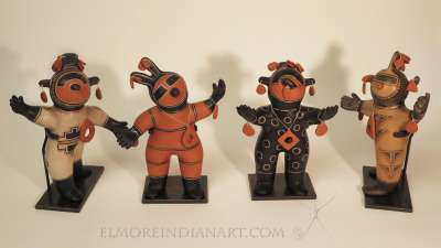 Set of Four Cochiti Mono Figures 