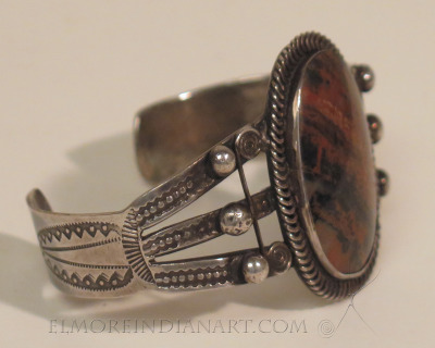 Navajo Petrified Wood Bracelet, c.1930