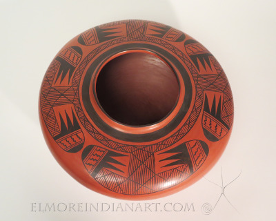 Huge Hopi Black on Red Seed Jar by Garnet Pavatea