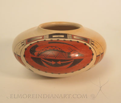 Hopi Two-Color Seed Jar by Rachel Sahmie 