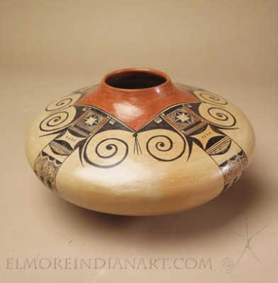 Hopi Eagle Tail Seed Jar by Priscilla Namingha Nampeyo