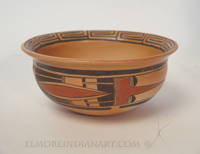 Hopi Helmet Stew Bowl by Nyla Sahmie Nampeyo