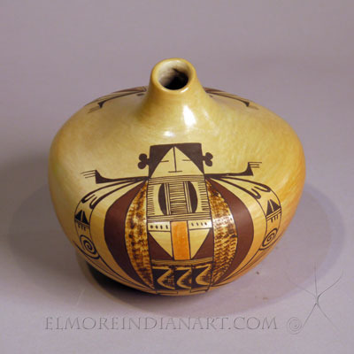 Hopi Canteen With Beetle Design by Jean Sahmie