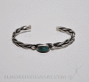 Navajo Single Stone Braided Wire Bracelet Image 1