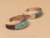 Two Zuni Turquoise Channel Bracelets, c.1950-1960 Image 4