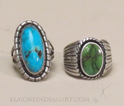 Two Navajo Rings, c.1930-1940