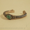 Navajo Silver and Turquoise Bracelet by John B. Begay, Jr. Image 4