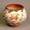 Acoma 4 Color Parrot Jar by Grace Chino Image 2