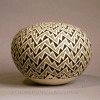 Acoma Black on White Seed Jar by Grace Chino Image 1