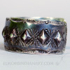Old Navajo Bracelet w/ 11 Repousse Diamonds, c. 1930 Image 3