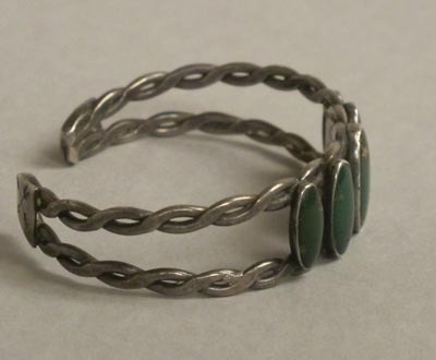 Old Five Stone Navajo Bracelet, c. 1930