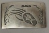 Hopi Bear Paw Silver Buckle Image 1