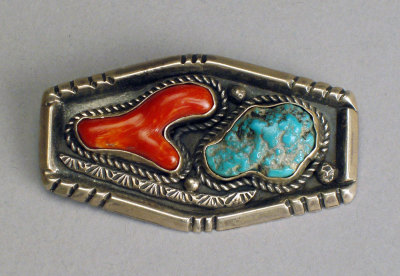 Zuni Silver Pin c. 1960