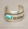 Hopi Overlay Cuff With Turquoise by Manuel & Karen Hoyungowa Image 1