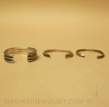 Three Navajo Ingot Silver Bracelets Image 3
