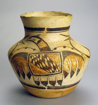 Hopi Jar with Spirit Bird Design by Nampeyo, c. 1896-1900