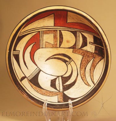 Large Hopi Polychrome Open Bowl Attributed to Paqua, c.1930