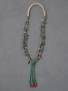 Pueblo Two-Strand Shell and Turquoise Necklace with Jaclas, c.1920s Image 1