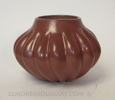 Redware Melon Jar by Helen Shupla