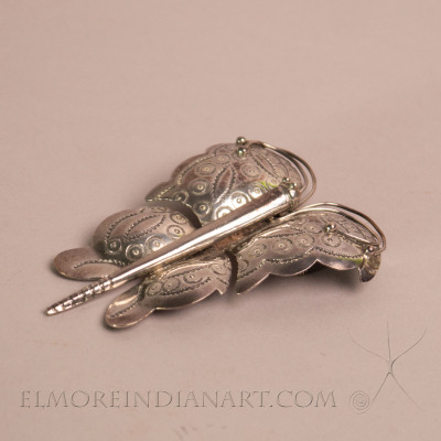 Hopi Silver Butterfly Pin, c. 1930
