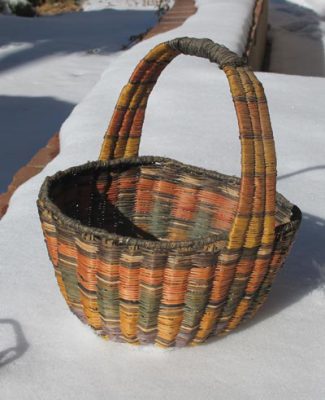 Rare Hopi Wicker Handled Basket