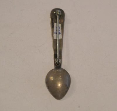 Small Navajo Silver Spoon Pin