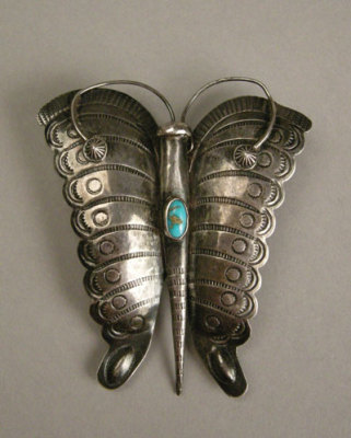 Hopi Butterfly Pin, c.1940