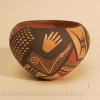 Hopi Polychrome Jar with Sherd Design by Bernadette Poleahla  Image 4