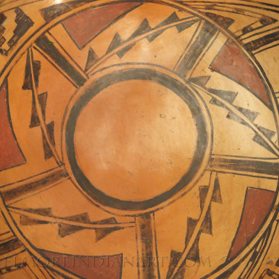 Hopi Polychrome Bowl with Geometric Design by Nampeyo, c.1905