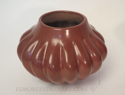 Redware Melon Jar by Helen Shupla