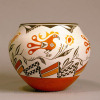 Acoma 4 Color Parrot Jar by Grace Chino Image 1