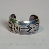 Navajo Silver Overlay Bracelet w. Yei Figure, c. 1940 Image 4