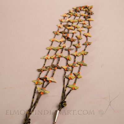Three Strand Bird Fetish Necklace, c. 1950