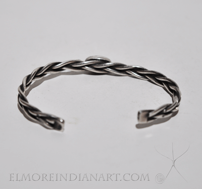 Navajo Single Stone Braided Wire Bracelet