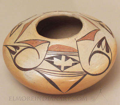 Hopi Polychrome Yellowware Jar, c.1910