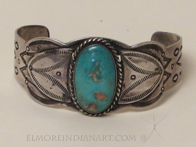 Single Stone Navajo Bracelet, c.1925-30