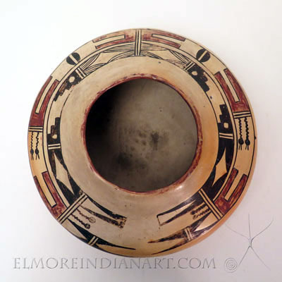 Nampeyo Yellowware Seed Jar c. 1900 details Nampeyo Yellowware Seed Jar c. 1900