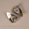 Silver Turquoise and Sugilite Shield Earrings by Ray Tracey w/ Provenance Image 3