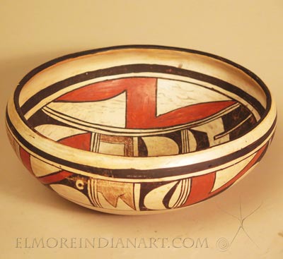 Large Hopi Polychrome Open Bowl Attributed to Paqua, c.1930