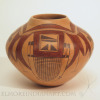 Hopi Polychrome Seed Jar by with Corn Design by Vernida Polacca Nameyo Image 1