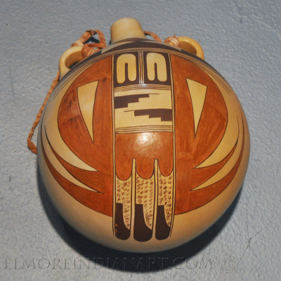 Hopi Polychrome Canteen by Jean Sahme