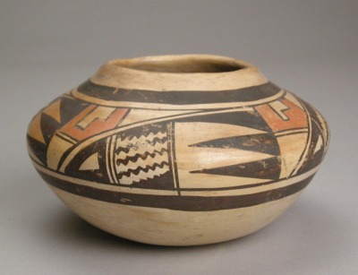 Medium Yellow Ware Seed Jar by Nampeyo, c. 1910