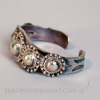 Navajo Silver Bracelet with Silver Domes, c. 1930 Image 2