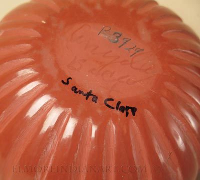 Santa Clara Redware Melon Bowl by Angela Baca