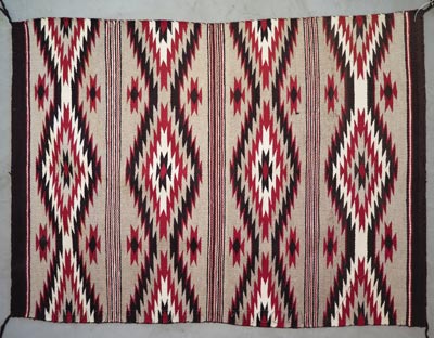 Navajo Double Saddle Blanket, c.1930-1940